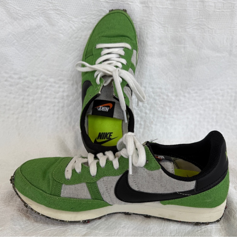 Nike Challenger OG DD1108300 Canvas Recycled Waffle Mean Green Mens Size 8 - Picture 2 of 9